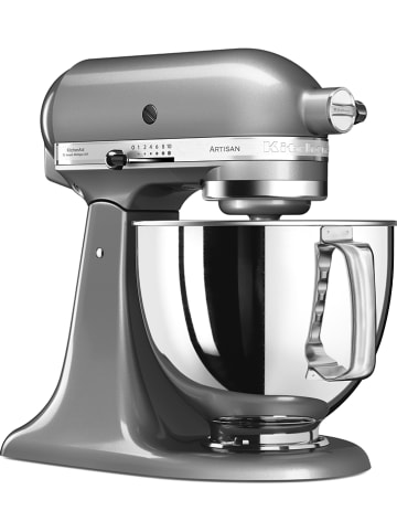 KitchenAid Küchenmaschine "Artisan" in Silber - 4,8 l