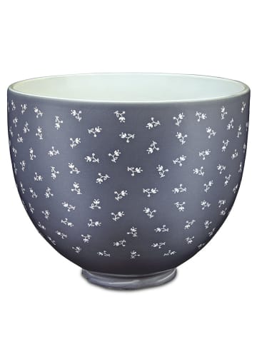 KitchenAid Rührschüssel 5KSM2CB5BF "Vintage Florals" in Grau - 4,7 l