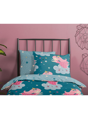 Good Morning Beddengoedset "Princesse" petrol