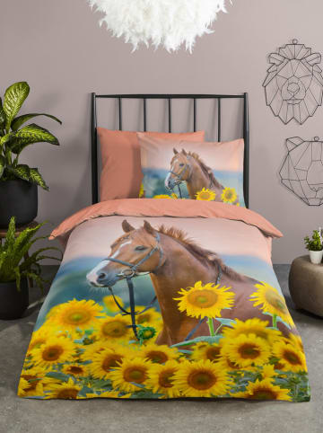 Good Morning Beddengoedset "Beauty" oranje