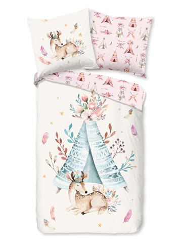 Good Morning Beddengoedset "Boho" lichtroze