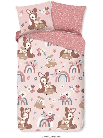 Good Morning Komplet pościeli "Bibi" w kolorze jasnoróżowo-różowym