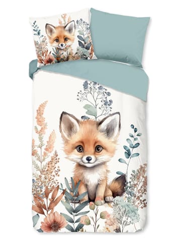 Good Morning Komplet pościeli "Foxx" w kolorze biało-miętowym
