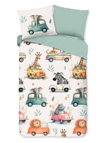 Good Morning Komplet pościeli "Gogo" w kolorze biało-miętowym