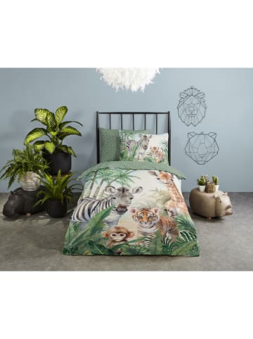 Good Morning Beddengoedset "Thabo" groen/lichtblauw