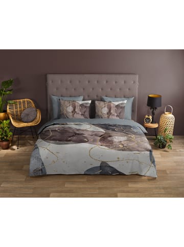 Good Morning Beddengoedset "Zayn" grijs/goudkleurig