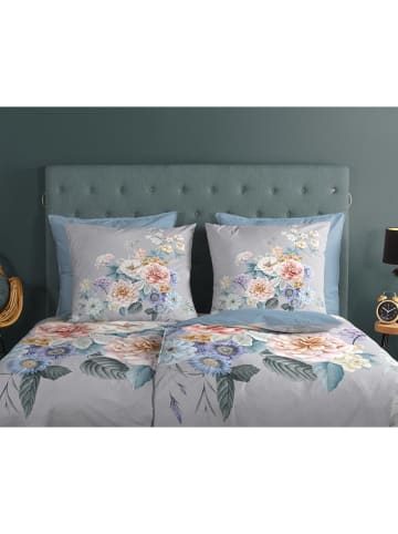 Good Morning Beddengoedset ''Ulm'' lichtgrijs/blauw