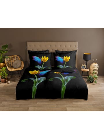 Good Morning Komplet pościeli "Hamburg" w kolorze czarno-żółto-niebieskim