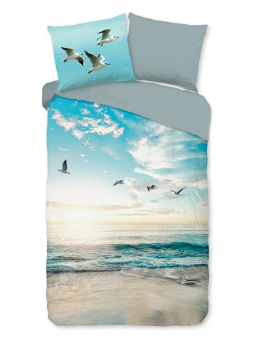 Good Morning Komplet pościeli "Brisa" w kolorze błękitnym