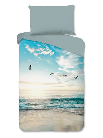 Good Morning Komplet pościeli "Brisa" w kolorze błękitnym