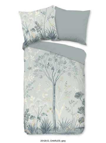 Good Morning Beddengoedset  "Charles" lichtblauw/grijs