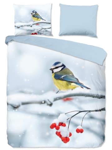 Good Morning Bettwäsche-Set "Crisp" in Hellblau