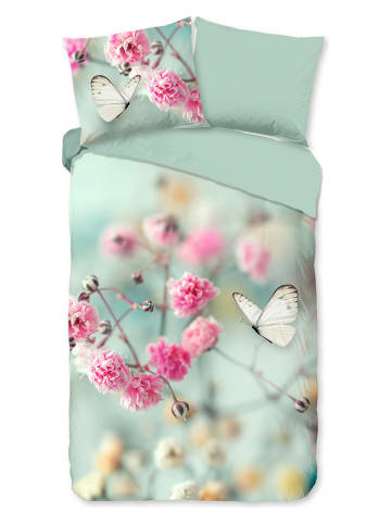 Good Morning Bettwäsche-Set "Adel" in Mint/ Rosa