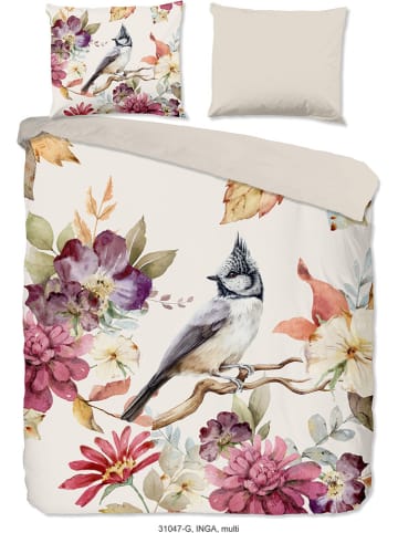Good Morning Bettwäsche-Set ''Gisele'' in Creme/ Bunt