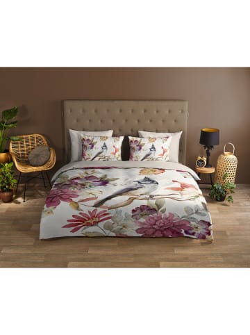 Good Morning Komplet pościeli "Gisele" w kolorze kremowym ze wzorem