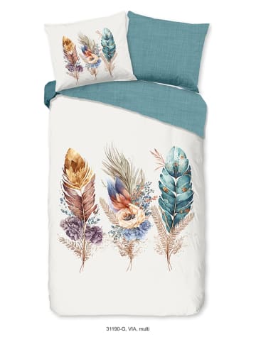 Good Morning Komplet pościeli "Via" w kolorze biało-miętowym