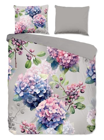 Good Morning Beddengoedset "Julia" lichtgrijs/blauw/lichtroze
