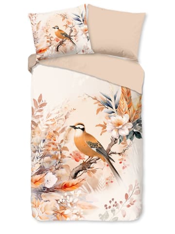 Good Morning Bettwäsche-Set "Gloria" in Creme/ Beige