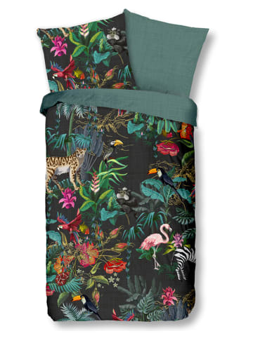 Good Morning Renforcé-Bettwäsche-Set "Funky" in Grün/ Bunt