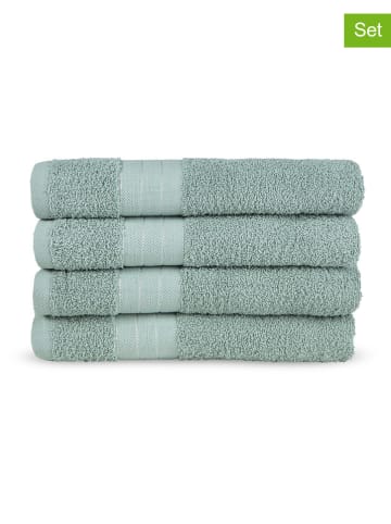 Good Morning 4-delige set: handdoeken mintgroen
