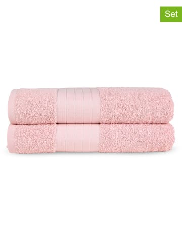 Good Morning 2er-Set: Duschtücher in Rosa