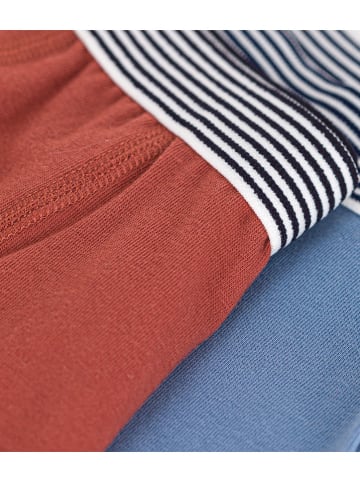 PETIT BATEAU 2er-Set: Boxershorts in Blau/ Rot