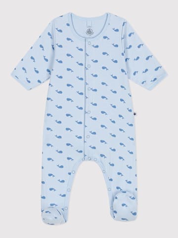 PETIT BATEAU Śpioszki w kolorze błękitnym