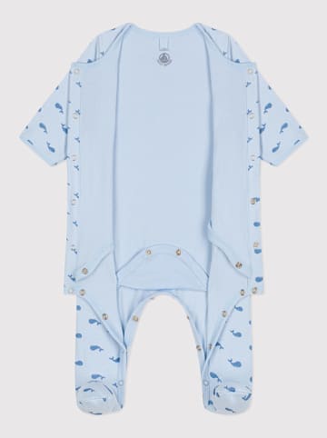 PETIT BATEAU Śpioszki w kolorze błękitnym