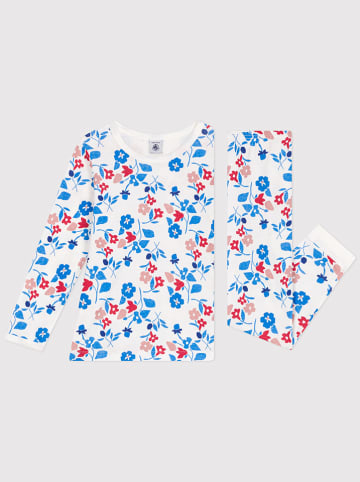 PETIT BATEAU Piżama w kolorze białym