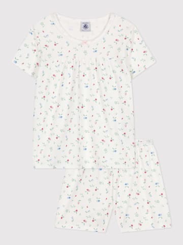 PETIT BATEAU Piżama w kolorze białym