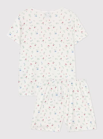 PETIT BATEAU Piżama w kolorze białym