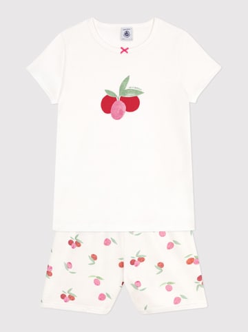PETIT BATEAU Piżama w kolorze białym