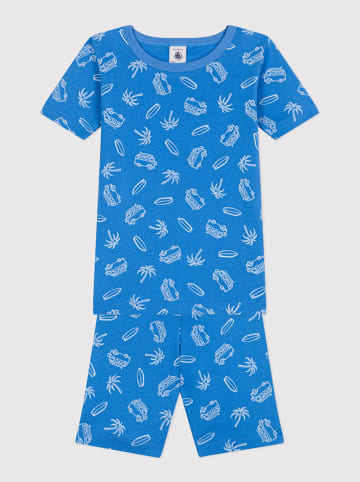 PETIT BATEAU Piżama w kolorze niebieskim