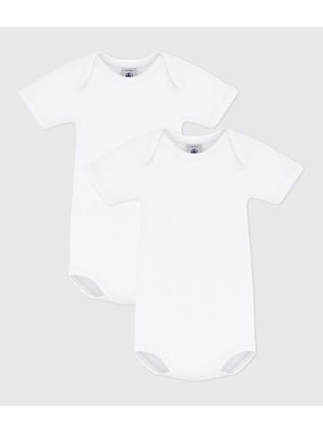 PETIT BATEAU 2er-Set: Bodys in Weiß