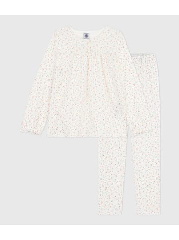 PETIT BATEAU Piżama w kolorze białym