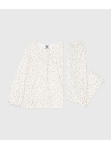 PETIT BATEAU Piżama w kolorze białym