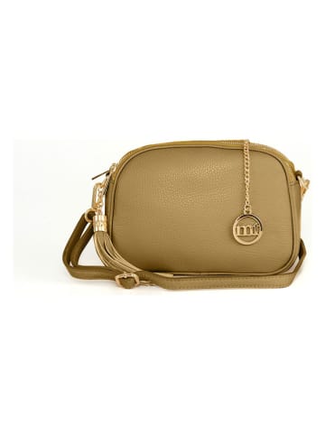 Mia Tomazzi Leder-Umhängetasche ''Gradisca'' in Hellgrün - (B)22,5 x (H)16 x (T)7 cm