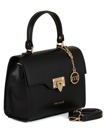 Mia Tomazzi Leren handtas "Cignoli" zwart - (B)25 x (H)20 x (D)11 cm