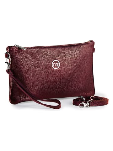 Mia Tomazzi Leren clutch ''Caradosso'' bordeaux - (B)27 x (H)11 x (D)5 cm