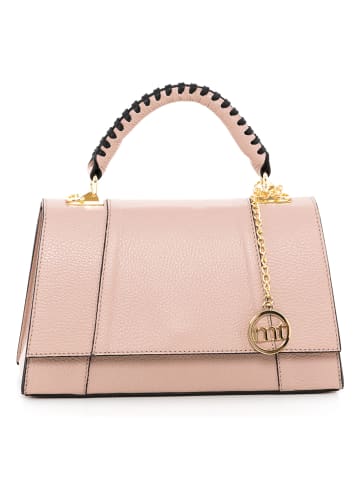 Mia Tomazzi Leder-Henkeltasche "Livenza" in Altrosa - (B)26,5 x (H)16 x (T)9 cm