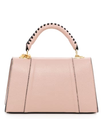 Mia Tomazzi Leder-Henkeltasche "Livenza" in Altrosa - (B)26,5 x (H)16 x (T)9 cm