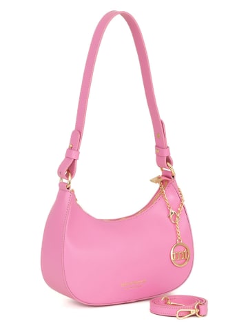 Mia Tomazzi Leder-Schultertasche "Farnese" in Rosa - (B)24 x (H)14 x (T)9 cm