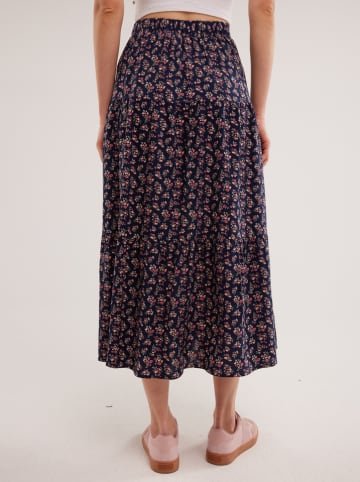 BIG STAR Spódnica w kolorze granatowym ze wzorem