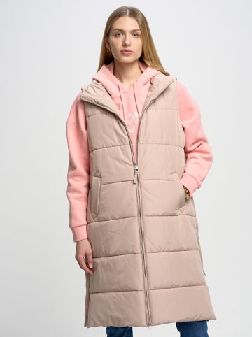 BIG STAR Kamizelka pikowana w kolorze jasnoróżowym