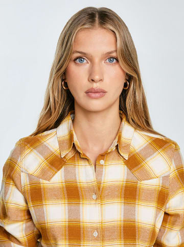 BIG STAR Koszula w kolorze żółto-pomarańczowym