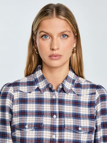 BIG STAR Koszula w kolorze kremowo-granatowym