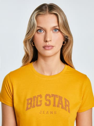 BIG STAR Koszulka w kolorze żółtym