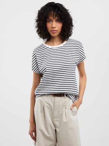 BIG STAR Shirt in Dunkelblau/ Weiß