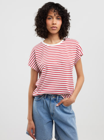 BIG STAR Shirt in Rot/ Weiß