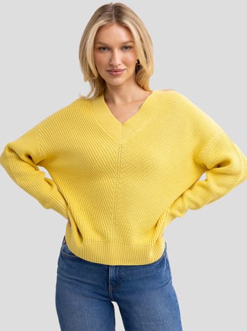 BIG STAR Sweter w kolorze żółtym